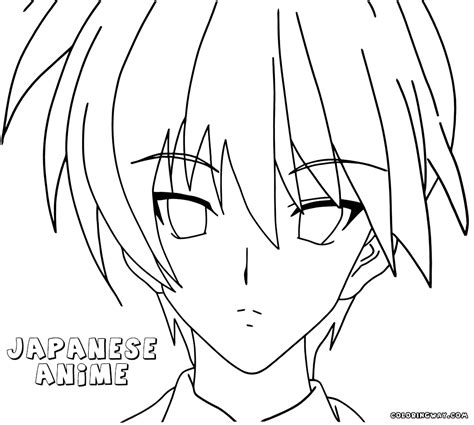 japanese animation coloring pages
