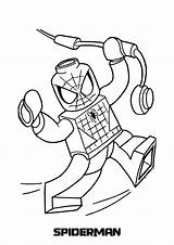 Spiderman Coloring Pages Lego Printable Top Spider sketch template