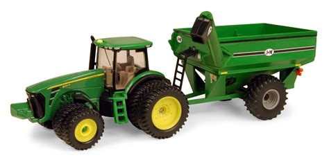 john deere  scale tractor grain cart  set farm toy machine vehicle gift ebay