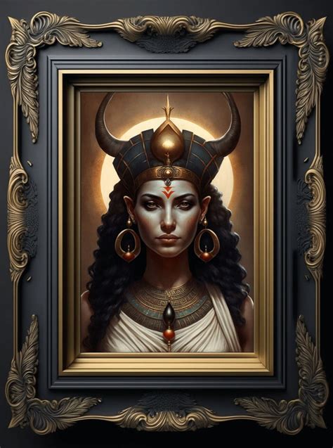 Hathor Egyptian Goddess Of Love Music And Joy Beautiful Horned