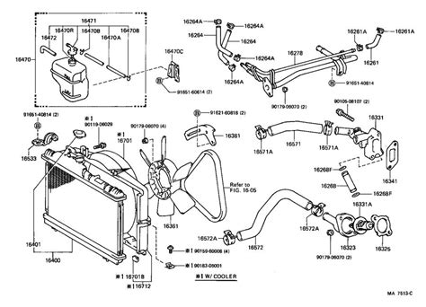 toyota corolla radiator parts diagram  evercollections