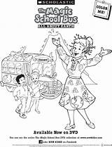 Bus Magic School Coloring Pages Printable Earth Dvd Thereviewwire Kids sketch template
