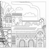 Coloring Adult Cities Books Pages Color Amazon Book Splendid Calm Way Dream sketch template
