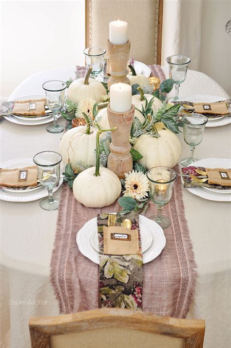 fall harvest table decor — 2 ladies and a chair easy diy thanksgiving