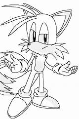 Tails Prower sketch template