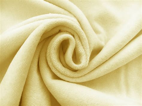 cotton terry velour  yellow bj fabrics
