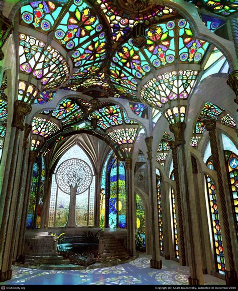 gothic conservatory by adale rene 3d cgsociety house window
