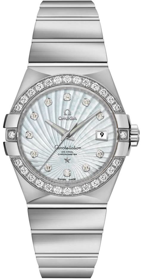 123 55 31 20 55 003 Omega Constellation Ladies Automatic White Gold Watch