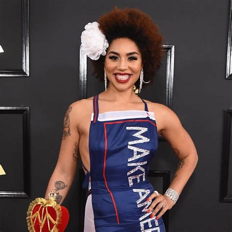 Singer Joy Villa Just Rocked A Pro Trump Dress On The Grammys Red