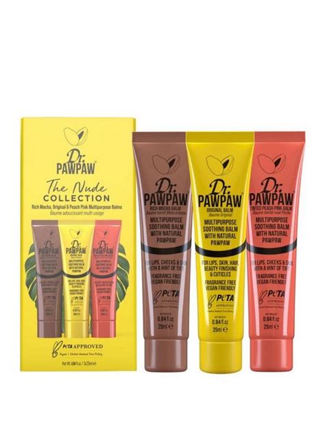 Dr Paw Paw The Nude Collection Multipurpose Balm Trio Uk
