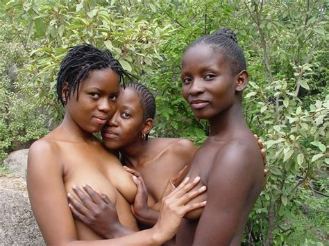 zambia three hookers licking pussy in the bush by the zambesi free porn