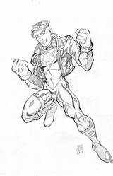 Superboy Effortfulg Nightwing sketch template