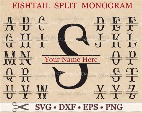 images monogram letter set lettering
