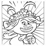 Trolls Coloring Tour Pages Barb Queen Xcolorings sketch template