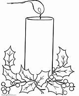 Candle Christmas Coloring Pages Candles Advent Drawing Printable Colouring Clipart Color Print Sheets Bells Fun Holiday Clip Printing Kids Templates sketch template