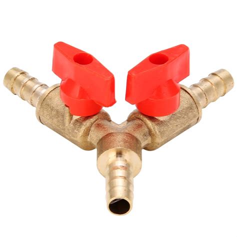 pc mayitr  mm brass    shut  ball valve pcs valve clamp  fitting hose barb