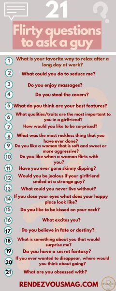 21 flirty questions to ask infographic