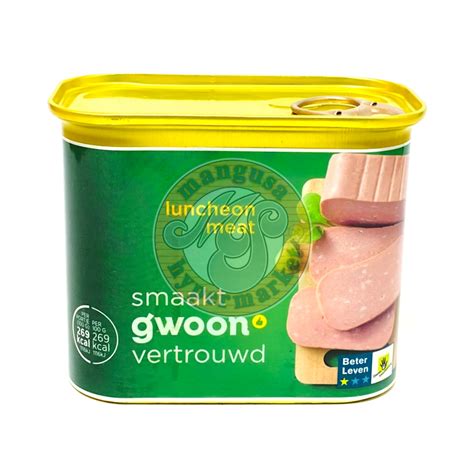 gwoon luncheon meat gr  pieces mangusa hypermarket  grocery shopping  curacao