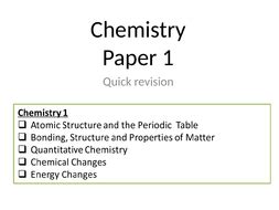 aqa chemistry paper  revision teaching resources