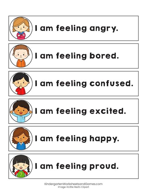 printable feelings  emotions worksheets