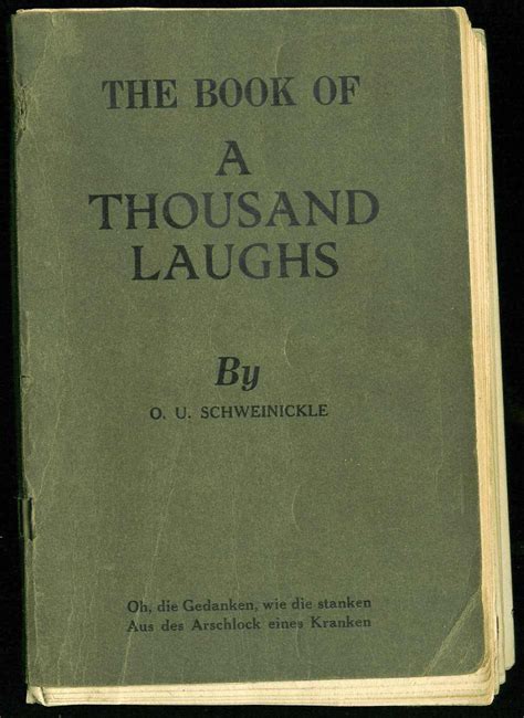 The Book Of A Thousand Laughs By O U Schweinickle