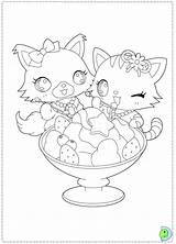 Coloring Chibi Jewelpet Pages Dinokids Anime Coloriage Cat Girls Para Animaux Girl Colorear Close Cute Drawing Kids sketch template