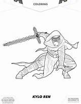 Kylo Ren Wars Stormtrooper Awakens Force sketch template