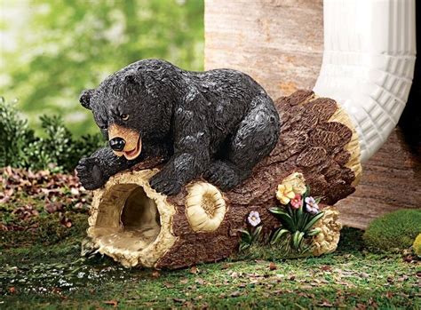 amazoncom cute playful woodland bear decorative downspout extension