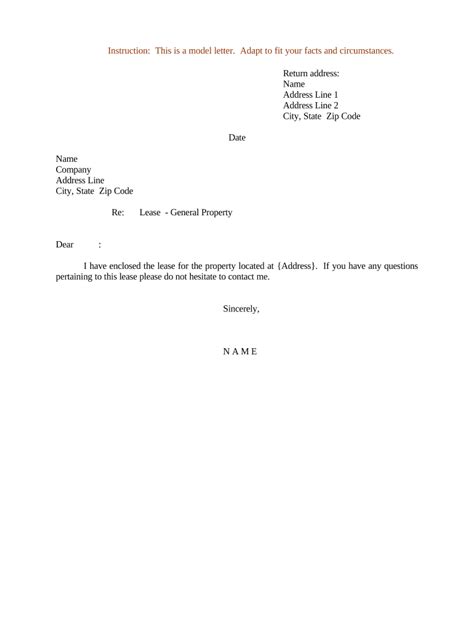 sample letter lease  template pdffiller