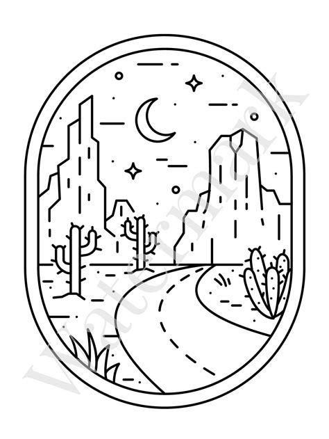 desert coloring pages coloring pages landscape western coloring pages
