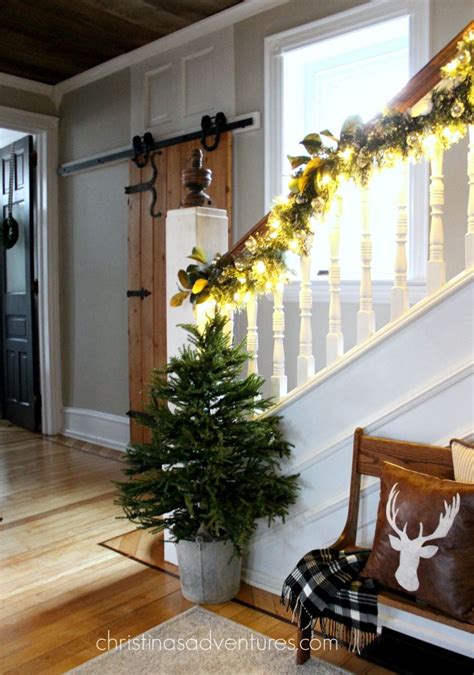 how to hang garland in 4 easy steps christmas