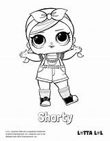 Lol Coloring Pages Shorty Surprise Doll Color Lotta Dolls Printable Blogx Info sketch template
