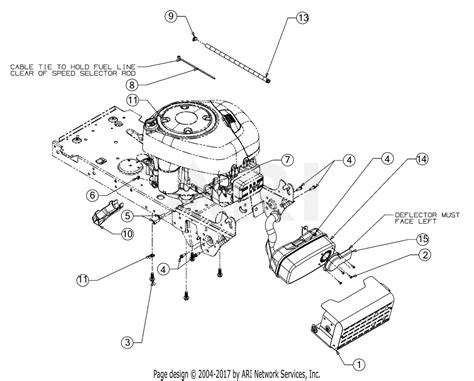 huskee engine front spindle diagram