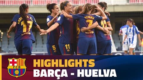 video fc barcelona vrouwen zonder martens langs sporting huelva