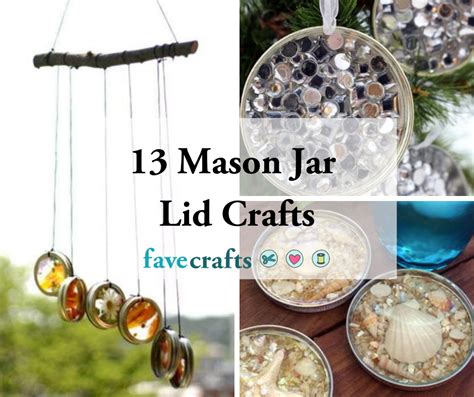 mason jar lid crafts favecraftscom