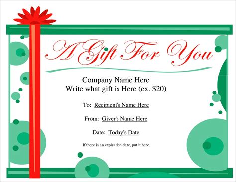 printable christmas gift cards templates resume  gallery