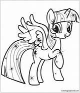 Twilight Sparkle Pages Coloring Printable Color sketch template