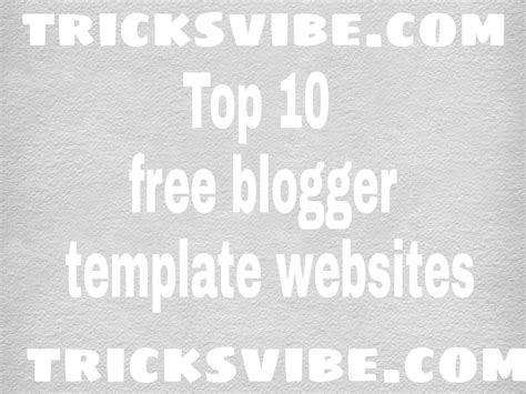 top   blogger template website tricks vibe