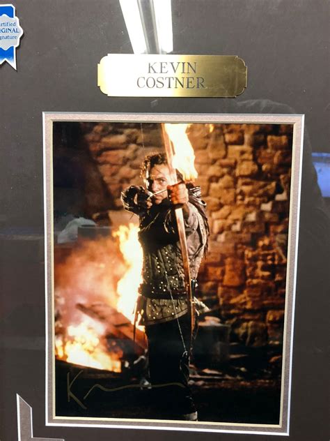 Kevin Costner And Christian Slater Robin Hood Signed Framed