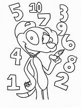 Coloring Pages 123 Numbers Number Printable Print Educational sketch template