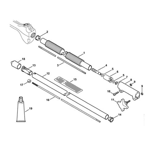 assembly stihl ht  pole  parts diagram