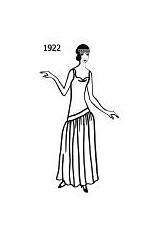 1922 Costume History 1923 sketch template