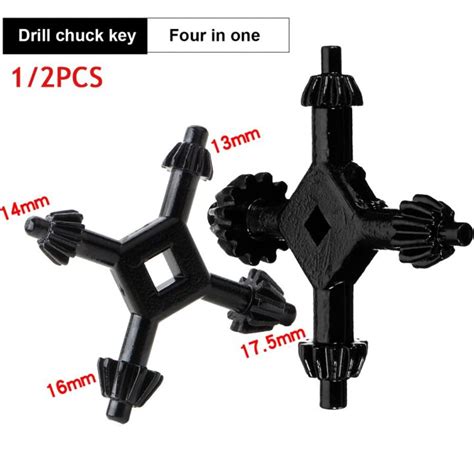New Drills Chuck Key 4 Way Wrench Drill Press Chuck Chucks Universal