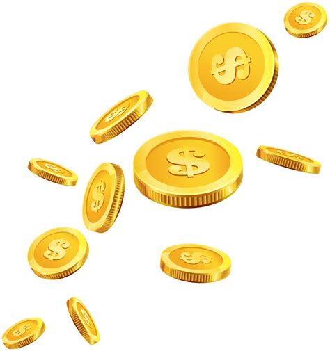 coins gold png clip art