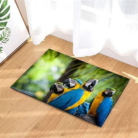 group  beautiful parrots home decoration bathroom mat  inches   inches