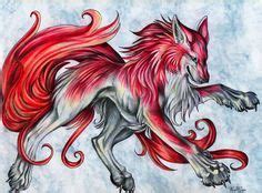 black winged red wolf  blue eyes anime google search anime wolf fotos de lobo lobos