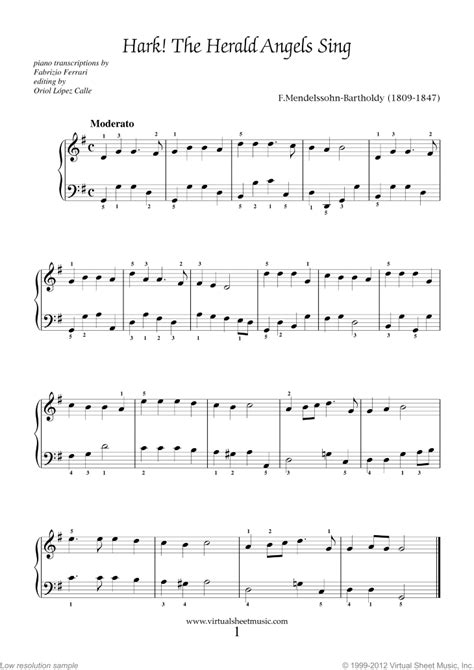 easy christmas piano sheet  songs printable