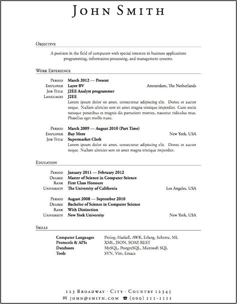 resume  working student  experience resume  gallery