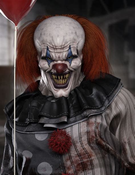 evil clown hd for genesis 8 male ⋆ 3d stuff community