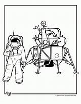 Astronaut Astronauts Ausmalbild Shuttle Landing Coloringhome sketch template